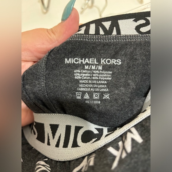 MICHAEL KORS Men's Loungewear Pajama Bottoms In Black - Size Medium - Picture 4 of 5